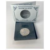 23 GeorgeWashingtonUncirculatedAnniversarySilverHalfDollar