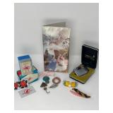 33 VintageKeepsakesKALWahTuGameBarettesPinsWalletMore