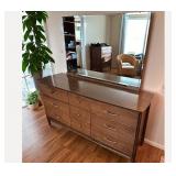 1 1960sMidCenturyModernNineDrawerWalnutDresser