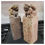13 8FooDogCarvedSoapstoneorJadeChineseSeals