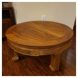 15 SolidTeakRoundCenterLowTable