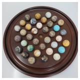 34 RetroBombaySemiPreciousRoundStoneSolitaireGame