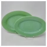 77 FireKingJadeiteOvalPlates