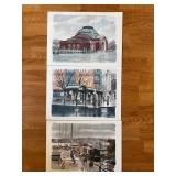 82 ThreePaulNNortonSignedWatercolorTacomaSeattlePrints