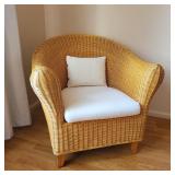 88 BarrelBackRattanArmchair