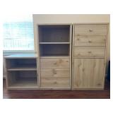 95 NaturalWood3PieceOrganizationalConsoleSuite