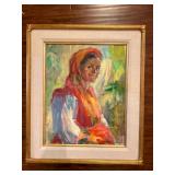 162 NinaMikhailenkoArtistSignedWomanPortrait