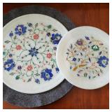 199 SemiPreciousStoneInlayPlatesFromIndia