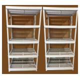 206 TwoBeige5TierShelves