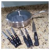 23 ZwillingHenckelsGermanyFryerPan&Knives