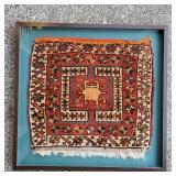 48 CanakkaleSaddleBagHandCraftedWoolRugFramed