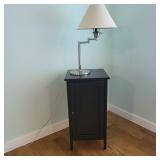 55 BlackIkeaSideTable&LampDuo