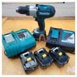 79 CordlessMakitaDrillExtraBatteries&Chargers