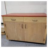 88 WoodWorkbenchStorageCabinet