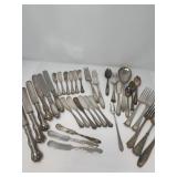 96 VintageRogersSilverPlateFlatwareVariety