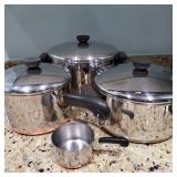 98 RevereWareLiddedPots&Pans