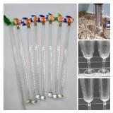 119 CocktailGlassesGlassSwizzleSticks&More