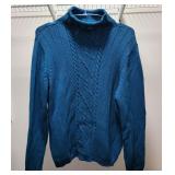 161 100CottonPendletonCableKnitSweater