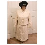 167 VintageLadiesTwoPieceDressSuit&USNavyHatWWllEra
