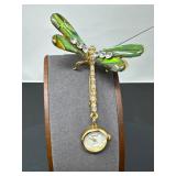 19 BonettoDragonflyTremblerBroochClock