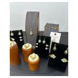 26 GoldFilledChains&MoonstoneEarringsPendants&Rings