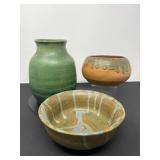 35 TrioofRAMArtisanPottery