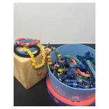 41 VintageBeadedNapaleseAfricanTribalandSoladiteBracelets