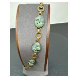 44 10KGFandCutJade12inchNecklace