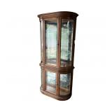 45 BowFrontTwoSectionLightedChinaCabinetBellevuePickup