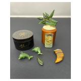 73 JadeBambooPin&ChatelainePowderBox