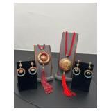 74 CloisonnPendantsandEarrings