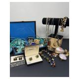 111 MillefioriMorettiGlassBeadNecklace&CaseofFashionJewelryMORE