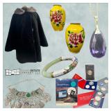 Fusion of Vintage & Modern Gems: Asian Jade, Cloisonne, Jewelry, Coins, Collectibles, Decor, Art and