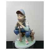 Lladro Spain Baseball Player 6090 Box