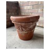 Large Tuscan Scolpito Clay Pot