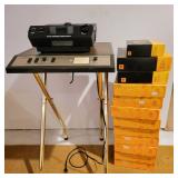 Kodak Projector, Compco Projector Table & Slide Carousels