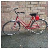 Mid Century Schwinn Breeze Red Bike
