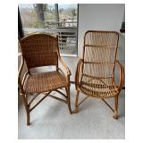 Albini Style Bamboo Chair & Bamboo Rattan Chair