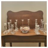 Lead Crystal & Cut Glass Candle Holder Collection Gorham, Czech, Lenox