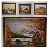 Country Mountain Landscape Paintings - D. Swanson
