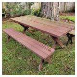 Outdoor Picnic Table & Benches