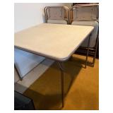 Mid Century Samsonite Card Table & Four Folding Chairs