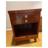 Paul Evans Style Dark Wood End Table