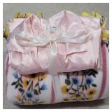 Christian Dior Satin Pajamas & Fleece Throw