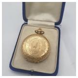 Elgin 1896 Pocket Watch - 14k Case & Gilt Movement