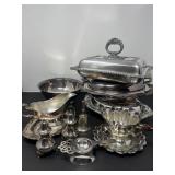 Variety of Silverplate Tableware