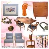 Retro Luxe and Modern Mid Century in Queen Anne- Chic, Vintage Inspired Pieces, Art and Gold Jewelry