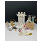 Glass & Porcelain Lenox Angel Ornaments & More