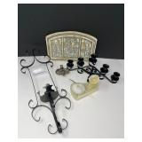 Alyntyle USA "The Nativity" Wall Hanging & Mexico Alabaster Ashtray