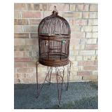 Wrought Iron Rustic Style Bird Cage
